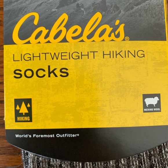 Cabela’s Merino Wool Socks Charcoal Med 7-10 New - Picture 3 of 3